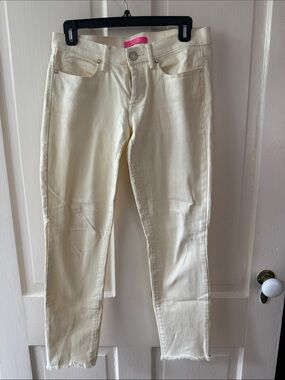 Lilly Pulitzer Pale Yellow Skinny Jeans